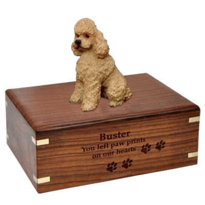 Poodle Apricot Sport Cut X-Large Doggy Urns